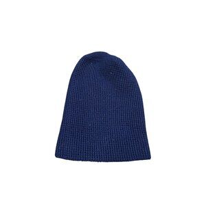 Wigwam Navy Blue Made In USA Ribbed Knit Beanie Hat Winter Warm